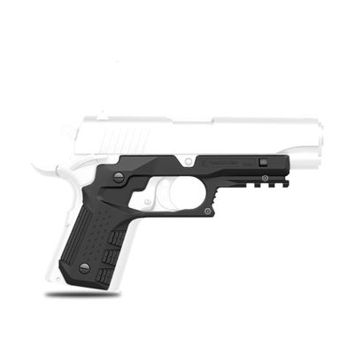 ReCover Tactical CC3C Compact 1911 Grip and Rail System for The Compact Officer's Size 1911, No Modifications Required, Installs in Under 3 Minutes (Black)