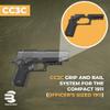ReCover Tactical CC3C Compact 1911 Grip and Rail System for The Compact Officer's Size 1911, No Modifications Required, Installs in Under 3 Minutes (Black) view 2