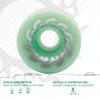 BRAVORD Longboard Wheels 70mm 82A PU, NJ-70, Professional Skateboard Wheels Set of 4 view 3