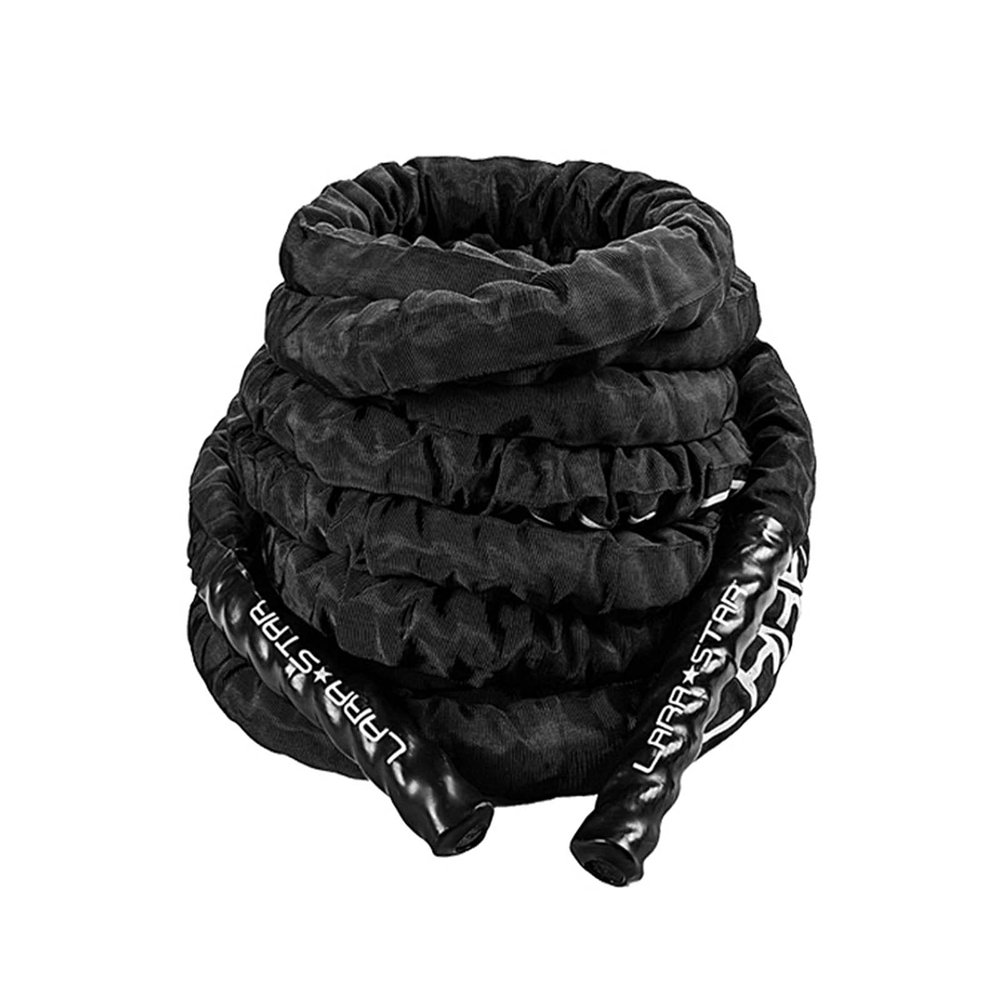 Battle Rope Hua Outdoor Sports Battle Rope, Strength Training Rope 38mm for Men and Women, Multifunctional Skipping Rope Throwing Climbing Rope, with Fixed Anchor (Size : 15m)
