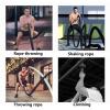 Battle Rope Hua Outdoor Sports Battle Rope, Strength Training Rope 38mm for Men and Women, Multifunctional Skipping Rope Throwing Climbing Rope, with Fixed Anchor (Size : 15m) view 4