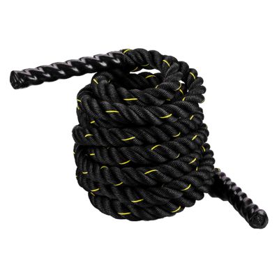 Battle Rope Hua Fitness Battle Rope 9m 12m 15m, Diameter 38mm, Core Strength Training Rope for Men and Women, Comprehensive Physical Battle Cord Fastening Anchor Kit (Size : 38mm*9m)