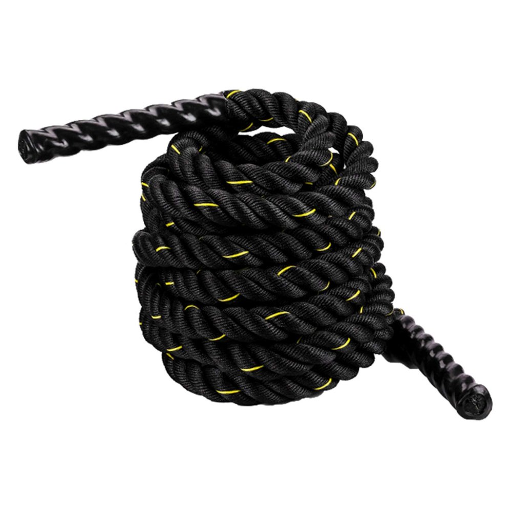Battle Rope Hua Fitness Battle Rope 9m 12m 15m, Diameter 38mm, Core Strength Training Rope for Men and Women, Comprehensive Physical Battle Cord Fastening Anchor Kit (Size : 38mm*9m)