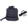 Battle Rope Hua Professional Physical Training Battle Rope, with Fixed Anchor Kit, 38mm 50m in Diameter, Length 9m 12m Strength Training Fitness Rope, Black (Size : 38mmx9m) view 1