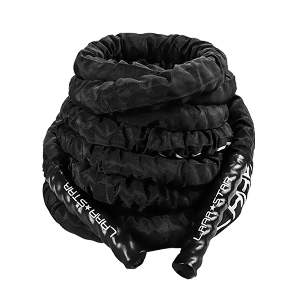 Battle Rope Hua Wear-Resistant Battle Rope 9m 12m 15m, Diameter 38mm, Fitness Rope, Arm Muscle Strength Training Rope, with Fixed Anchor Kit, Unisex (Size : 38mm*12m)