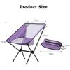 UOOD Portable Camping Chair Small Collapsible Foldable Packable Lightweight Compact Ultralight Folding Chair with Carrying Bag for Hiking Beach Fishing Outdoor Camp Picnic Firm and Durable view 2