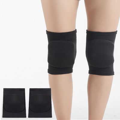 SUJAYU Dance, Wrestling, Basketball, Volleyball Knee Pads for Women, Knee Protector Soft Knee Pads for Work (Black, L)