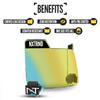 Nxtrnd VZR3 Football Visor, Curved Lens Technology, Fits Adult & Youth Football Helmets (Clear Gold) view 3
