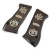 Custom Jericho 941 FS/Magnum Baby Eagle Black Nickel Metal Jericho 9mm Grips view 2