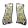 Custom Jericho 941 FS/Magnum Baby Eagle Nickel Metal Jericho 9mm Grips view 1