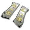 Custom Jericho 941 FS/Magnum Baby Eagle Nickel Metal Jericho 9mm Grips view 2