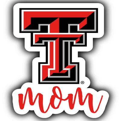 Texas Tech Red Raiders Proud Mom 4-Inch Die Cut Decal Officially Licensed Collegiate Product