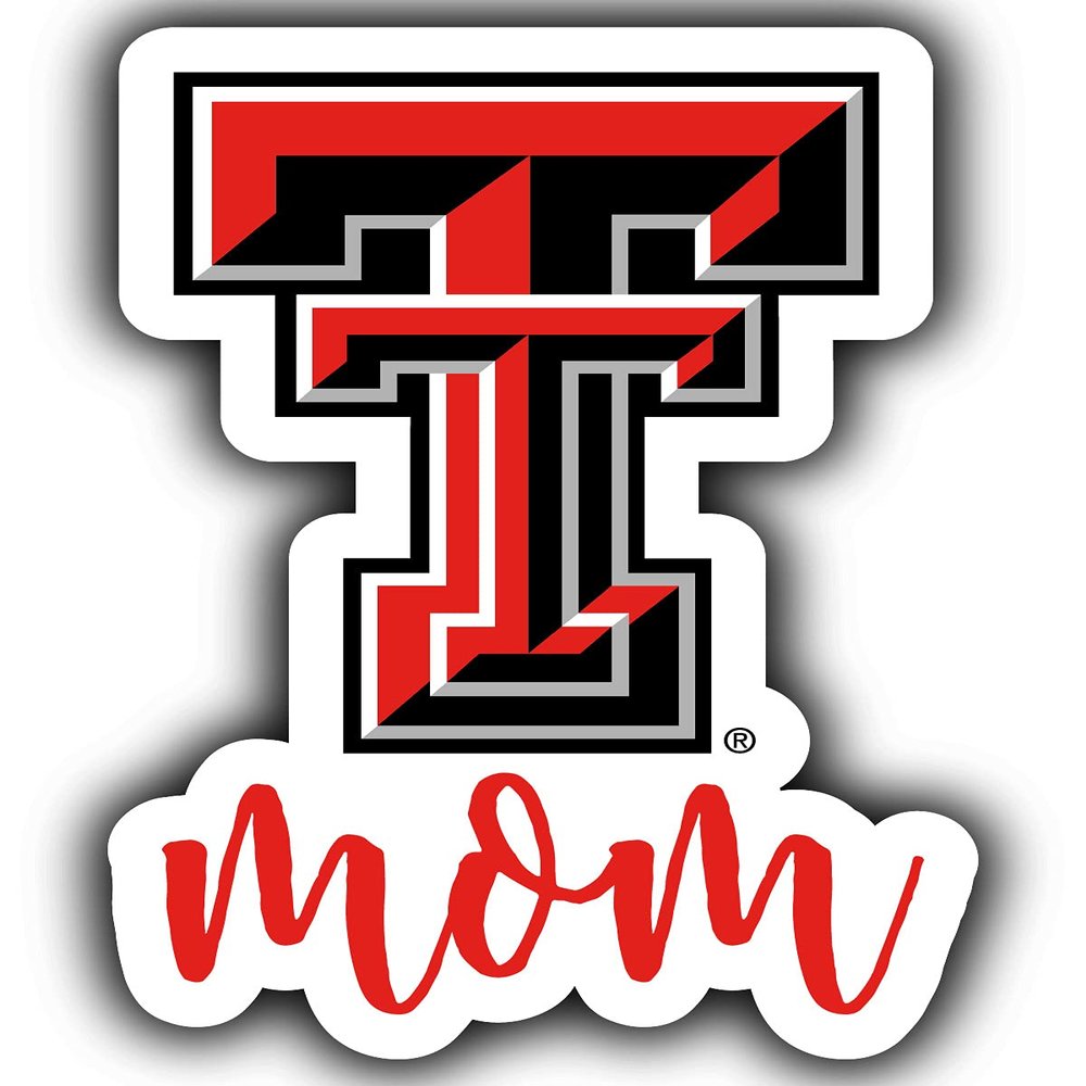 Texas Tech Red Raiders Proud Mom 4-Inch Die Cut Decal Officially Licensed Collegiate Product
