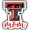 Texas Tech Red Raiders Proud Mom 4-Inch Die Cut Decal Officially Licensed Collegiate Product view 1