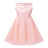 Duoremi Girls Sparkle Belt Sequin Lace Flower Girl Bridesmaid Wedding Party Dresses Ball Gown Pearl Pink 10 view 1
