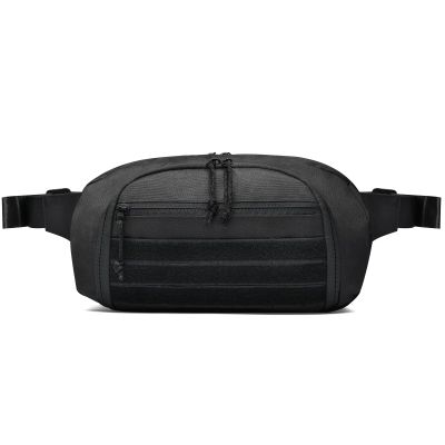 Entchin Tactical Fanny Pack for Men Women,Multifunctional Crossbody Bag with Elastic Band Holder,Concealed Carry Waist Pounch (E109 Black)