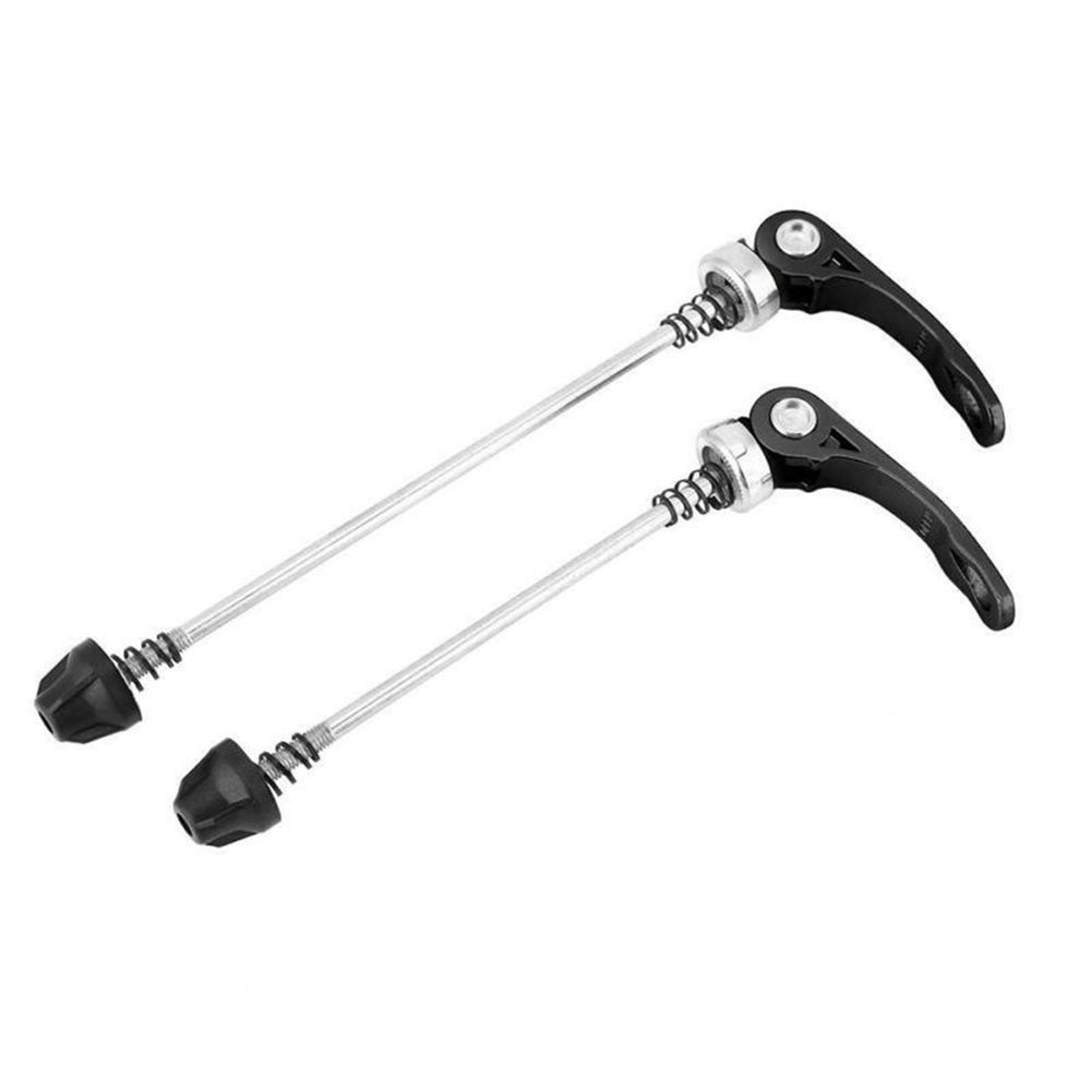 Bicycle Accessories 145/185mm Bicycle Front Rear Axle Skewer Quick Release Lever Mountain Bike/Road Bike Accessories Bike Parts (Color : Black)