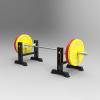 EAS1SOOPE Rack Pulls - Rack Deadlift Barbell Elevation Stand, Silencer Drop Pads Weightlifting Crash Cushion Mats, Deadlift Dampener Floor Platform view 2