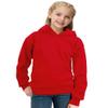 Girls Red Hooded Sweatshirt Classic with Big Pocket Long Sleeve Cute Unisex Kids Athletic Hoodies 7-8 Years view 4