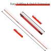 MoKo Golf Alignment Stick, 2 Set Golf Alignment Rods, 48" Collapsible Alignment Stick Golf Training Aid for Aiming, Putting, Posture Corrector, Golf Practice Sticks with Clear Tube Case, Red view 2