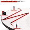 MoKo Golf Alignment Stick, 2 Set Golf Alignment Rods, 48" Collapsible Alignment Stick Golf Training Aid for Aiming, Putting, Posture Corrector, Golf Practice Sticks with Clear Tube Case, Red view 3