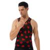 dPois Men's Fashion Mesh See Through T-Shirt Breathable Workout Tank Tops Vest Shirt Black XX-Large view 3