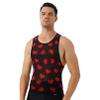 dPois Men's Fashion Mesh See Through T-Shirt Breathable Workout Tank Tops Vest Shirt Black XX-Large view 4