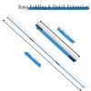 MoKo Golf Alignment Stick, 2 Set Golf Alignment Rods, 48" Collapsible Alignment Stick Golf Training Aid for Aiming, Putting, Posture Corrector, Golf Practice Sticks with Clear Tube Case, Blue view 2