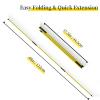 MoKo Golf Alignment Stick, 2 Set Golf Alignment Rods, 48" Collapsible Alignment Stick Golf Training Aid for Aiming, Putting, Posture Corrector, Golf Practice Sticks with Clear Tube Case, Yellow view 2