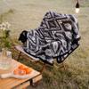 PuTian Merino Wool Blanket Camping Outdoor Blanket - 63" x 51" Bohemia Grey Great for Camping, Outdoors, Sporting Events, Survival & Emergency Kits -Super Soft Wool Blanket view 4
