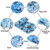 BcofoA Blue Camouflage Nettingcamo net Military nets LightweightHunting ShootingDecoration Sunshade CampingHide Party Decorations (Size : 44M/13.213.2ft) view 4
