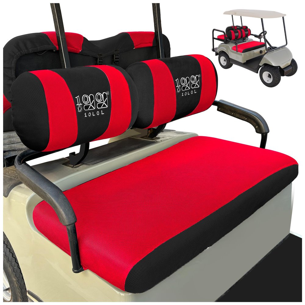 10L0L Golf Cart Front Seat Covers for Yamaha G2/G9/G16/G19/G22 & Club Car DS Pre-2000 | Breathable Polyester Mesh, Washable, Anti-Scratch | OEM Replacement, Tool-Free Installation
