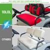 10L0L Golf Cart Front Seat Covers for Yamaha G2/G9/G16/G19/G22 & Club Car DS Pre-2000 | Breathable Polyester Mesh, Washable, Anti-Scratch | OEM Replacement, Tool-Free Installation view 4