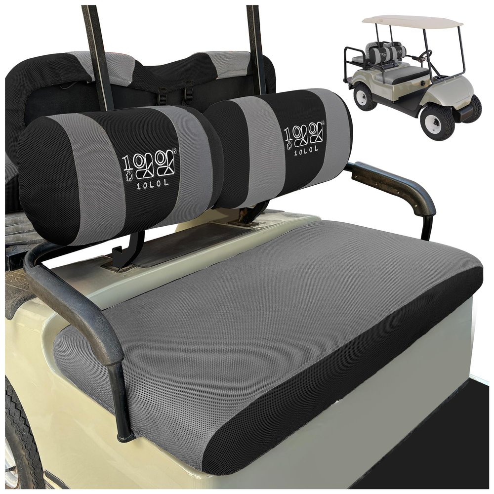10L0L Golf Cart Front Seat Covers for Yamaha G2/G9/G16/G19/G22 & Club Car DS Pre-2000 | Breathable Polyester Mesh, Washable, Anti-Scratch | OEM Replacement, Tool-Free Installation