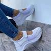 HHZY Women's Casual Platform Mesh Mules Sneaker Nurse Shoes Mary Jane Shoes Comfortable Summer Breathable Non-Slip Walking Sandals,White,US7/EU38 view 2