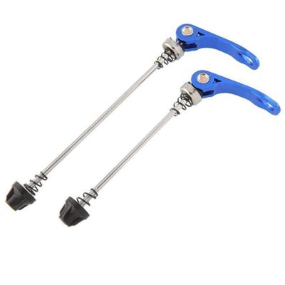 Bicycle Accessories Bicycle Seat Mountain Bike Cycling Riding Wheel Hub Skewers Quick Release Bike Parts (Color : Blue)