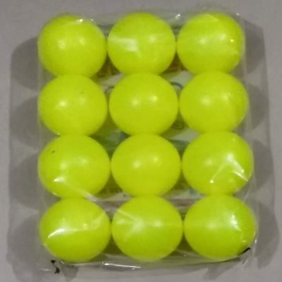 Sapna Sales Plastic Cricket Ball 3 inch Diameter Yellow Plastic Balls Set of 12