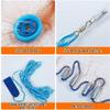 Fishing Cast Net Tire Line Cast Nets with Flying Disc Ez Throw Cast Net Heavy Duty Iron Sinkers Casting Net for Fishing 3/5 Inch Mesh - 11FT view 4