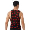 FEESHOW Mens Tank Tops Patchwork O Neck Sleeveless Heart Print Mesh Vests Fitness Summer Tops Black X-Large view 4
