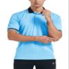 FitsT4 Sports Short Sleeve Polo Shirt Baseball/Softball Umpire Jersey/Referee Uniform - Sized for Chest Protector Light Blue L view 1