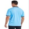 FitsT4 Sports Short Sleeve Polo Shirt Baseball/Softball Umpire Jersey/Referee Uniform - Sized for Chest Protector Light Blue L view 3
