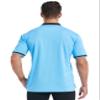 FitsT4 Sports Short Sleeve Polo Shirt Baseball/Softball Umpire Jersey/Referee Uniform - Sized for Chest Protector Light Blue L view 4