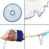 Fishing Cast Net Tire Line Cast Nets with Flying Disc Ez Throw Cast Net Heavy Duty Iron Sinkers Casting Net for Fishing 3/5 Inch Mesh - 12FT view 3