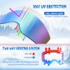 EXP VISION Kids Ski Snowboard Goggles Parent-child Snow Goggles Over Glasses for Age 4-14 Boys, Girl, Youth (Kids Ski Goggles-Blue) view 2