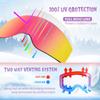 EXP VISION Kids Ski/Snowboard Goggles, Child Snow Goggles Over Glasses for Boys Girls Toddler Age 4-14 (Kids Ski Goggles-Pink) view 2