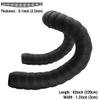 Thinvik EVA Cork Bike Handlebar TapeEnvironmental Bicycle Bar Tape, Anti-Slip Cycling Handle Wraps,Sweat-Absorbent Bicycle Handle Bar Tape Comfortable Grip for Road Bike Cycling-2 Rolls (Black) view 2