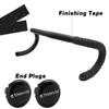 Thinvik EVA Cork Bike Handlebar TapeEnvironmental Bicycle Bar Tape, Anti-Slip Cycling Handle Wraps,Sweat-Absorbent Bicycle Handle Bar Tape Comfortable Grip for Road Bike Cycling-2 Rolls (Black) view 3
