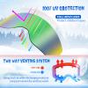 EXP VISION Kids Ski Snowboard Goggles, Parent-child Snow Goggles Over Glasses for Age 4-14 Boys, Girl, Youth(Kids Ski Goggles-Green) view 2