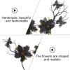 Beaupretty Butterfly Forest Antler Hairband Tree Branches Butterfly Headband Antler Headpiece Leaves Deer Crown Halloween Cosplay Headwear view 2