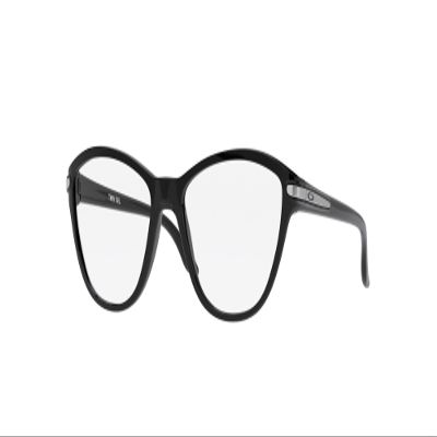 Oakley Youth OY8008 Twin Tail Cat Eye Prescription Eyewear Frames, Polished Black/Demo Lens, 46 mm